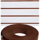 Vinyl Inserts Slatwall Dark Walnut Shelving Brown 130 ft 3 Rolls Decorative