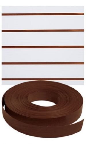 Vinyl Inserts Slatwall Dark Walnut Shelving Brown 130 ft 3 Rolls Decorative
