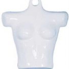 6 Molded Woman's Shirt Forms Fits 5-10 Hanging Female Mannequin White Hollow