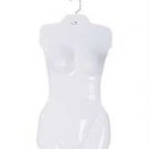 6 Forms Woman's Shirt Torso Form Fits 5 to 10 Hanging Female Mannequin White