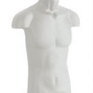 3 Clothing Displays Torso Forms Fits S - L Hanging Male Mannequin Frosted Hollow