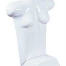 6 Molded Woman's Shirt Forms Fits 5-10 Self Standing Counter Top Female White