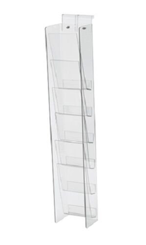 Wire Grid Slatwall Holder 3 Tier Clear Acrylic 23 