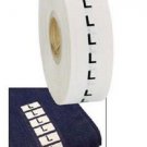 Wrap Around Clothing Size Labels Size Large L 1'' x 2 3/4'' Adhesive Strips