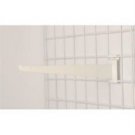 Wire Grid 12"" Metal Shelf Bracket Fits 3"" on Center Slat Grid Set of 2