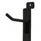 Slatwall Metal Peg Hooks 50 Black 2"" Slat Wall Display 6mm Diameter Tubing