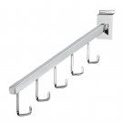 Slatwall J Hooks Peg Hook 10 Chrome Slat Wall Retail Display Waterfall