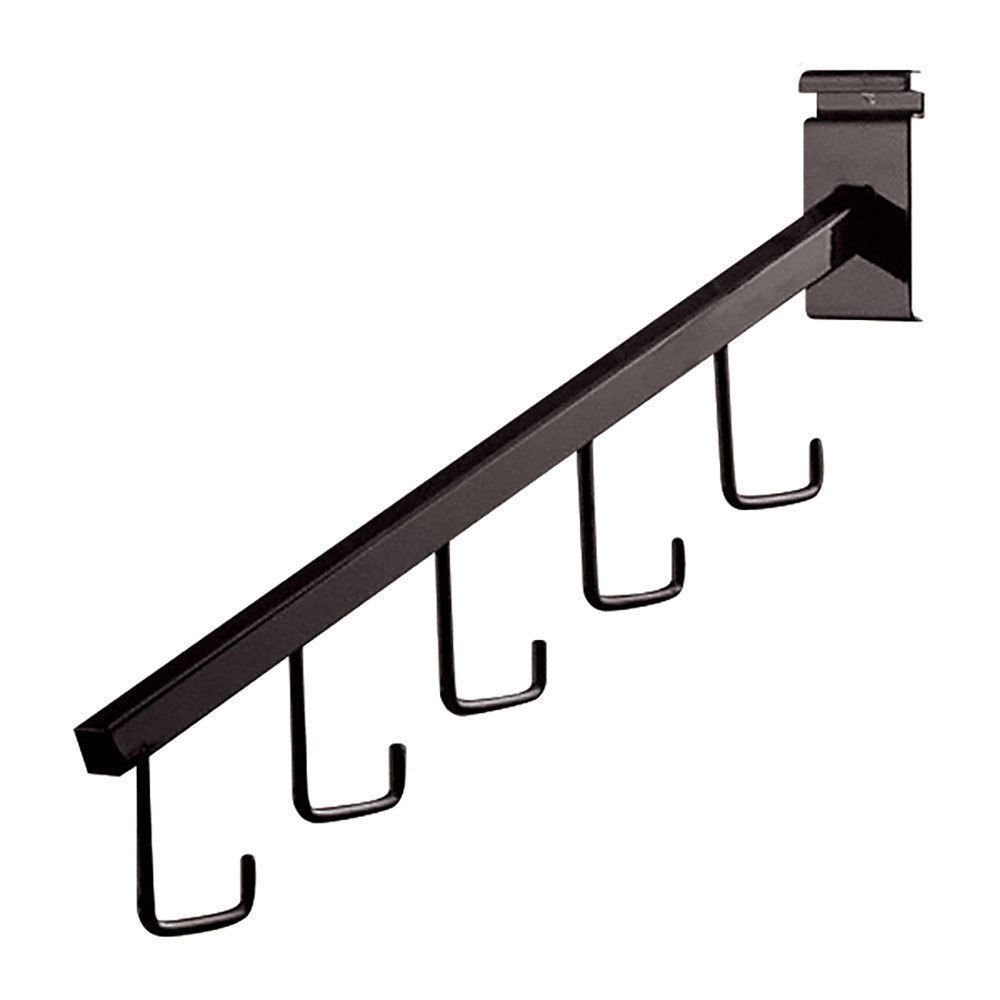 Wire Grid 10 Black J-Hooks Waterfall Faceout 16"" Gridwall Purse Wiregrid J Hook