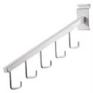24 White J-Hooks Waterfall Faceout Grid Wire Slat Gridwall Purse Handbags J Hook