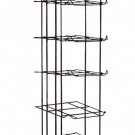 72 Hats Caps Hat Cap Rack 12-Tier Baseball Black Floor Stand Standing 78"" High