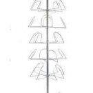 Cap Hat Rack Retail Floor Standing Rotating Baseball 24 Counter Top 6 Tier Caps