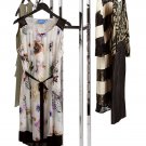 Clothing Rack 4 Way Slant Arms Chrome Clothes Adjustable Garment Retail Display