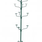 Hat Display Rack Boutique 5-Tier Millinery Floor Stand Green Hammertone