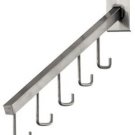 25 Steel J-Hooks Waterfall Faceout Grid Wire Slat Gridwall Clothing Handbags