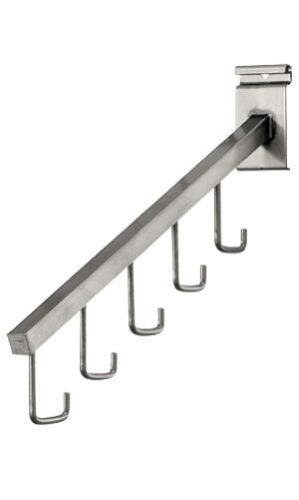 25 Steel J-Hooks Waterfall Faceout Grid Wire Slat Gridwall Clothing Handbags
