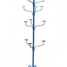 Hat Display Rack Boutique 5-Tier Millinery Floor Stand Custom Royal Blue