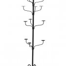Hat Display Rack Boutique 5-Tier Millinery Floor Stand Custom Textured Black