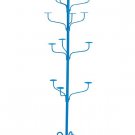 Hat Display Rack Boutique 5-Tier Millinery Floor Stand Custom Blue