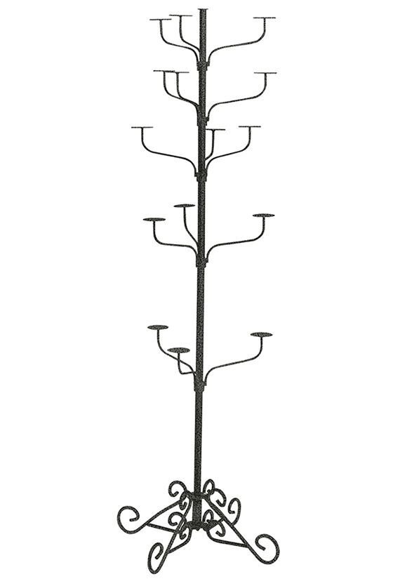 Hat Display Rack Boutique 5-Tier Millinery Floor Stand Silver Vein