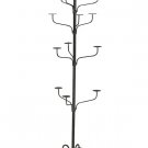 Hat Display Rack Boutique 5-Tier Millinery Floor Stand Silver Vein