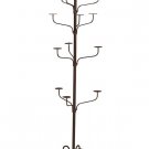 Hat Display Rack Boutique 5-Tier Millinery Floor Stand Custom Rust
