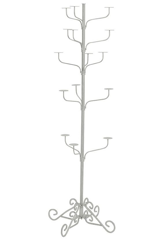 Hat Display Rack Boutique 5-Tier Millinery Floor Stand Custom Gray Hats