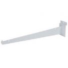 14"" Slatwall Knife Shelf Bracket White 30 lbs Weight Limit Pack of 10 w Lip