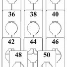 33 Rectangular Size 30 - 50 Divider Hangrail Variety Pack 5