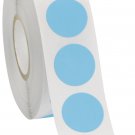 Self Adhesive Labels 3/4"" Dot Circle Stickers Blue 1000 Labels 1 Roll Blank