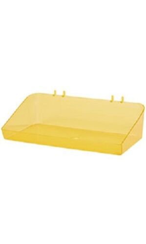 6 Slatwall Trays Acrylic Yellow 6 