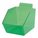 10 Slatwall Bins Dump Acrylic Green 9 