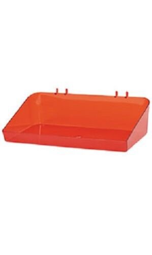 6 Slatwall Trays Acrylic Red 6 