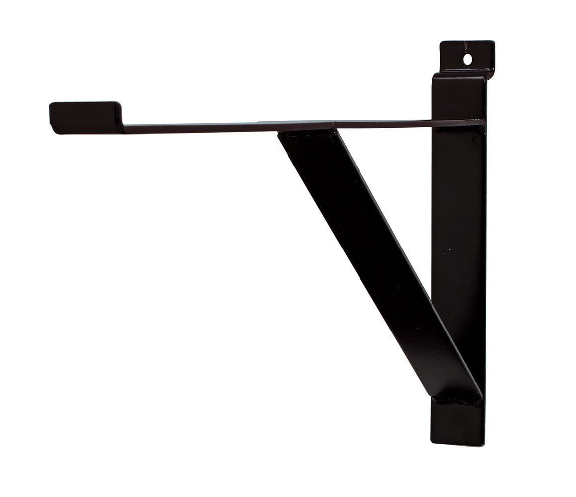 10 Slatwall 12"" Shelf Brackets Black Lip Retail Shelving Display Bracket Support