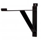 10 Slatwall 12"" Shelf Brackets Black Lip Retail Shelving Display Bracket Support