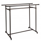 Pipeline Double Clothing Rack Pipe Line Adjustable Ht New Youk Garment District