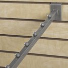 Set of 6 Slatwall Waterfall Faceouts Grey 6 Ball Cascading Square Tubing Display
