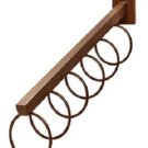 6 Slatwall Waterfall 16"" Bronze Scarf Scarves Loops Cascading Faceouts 3"" OC