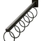 10 Wall Mount Waterfall 16" Charcoal Scarf Scarves Loops Cascading Faceouts