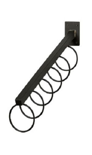 6 Wall Mount Waterfall 16"" Charcoal Scarf Scarves Loops Cascading Faceouts