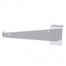6 Slatwall 10"" Knife Shelf Brackets White Lip Retail Shelving Display Bracket