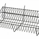 Shelf Slatwall Pegboard 24"" x 12"" x 6"" Black Downslope Slanted Books Periodicals