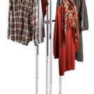Clothing Rack 4 Way Straight Arms Chrome Clothes Adjustable Garment Retail