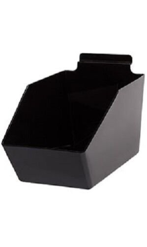 10 Slatwall Bins Dump Acrylic Black 9 
