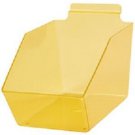 6 Slatwall Bins Dump Acrylic Yellow 9 