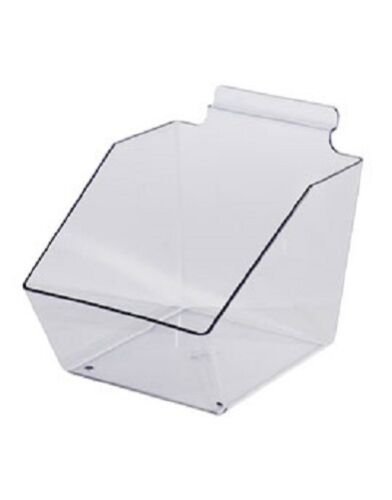 10 Slatwall Bins Dump Acrylic Clear 7 