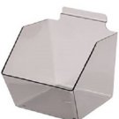 10 Slatwall Bins Dump Acrylic Clear Gray 9 
