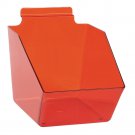 6 Slatwall Bins Dump Acrylic Red 7 