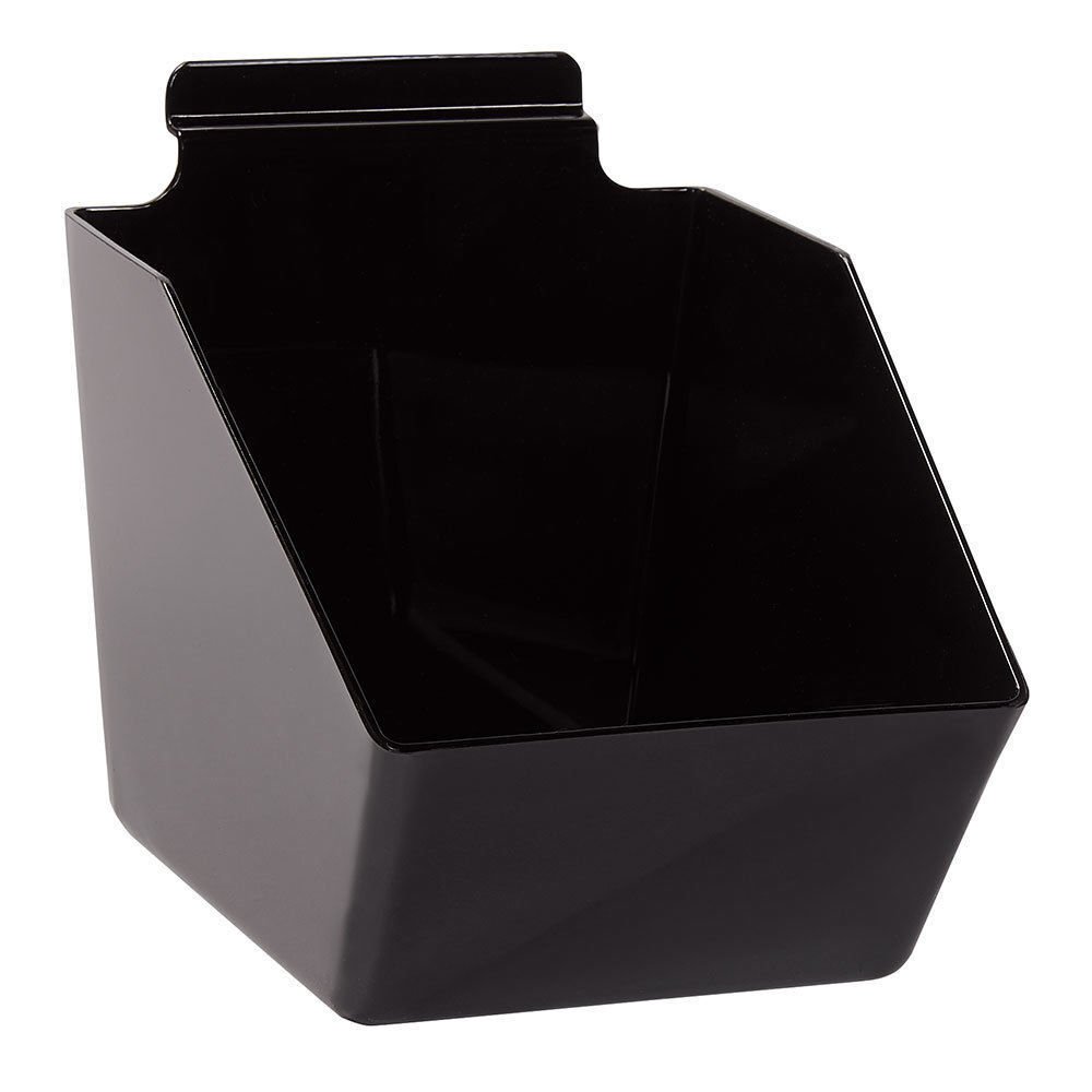 6 Slatwall Bins Dump Acrylic Black 7 
