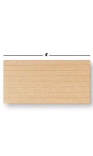 2 Slatwall Easy Panels 4' x 2' Horizontal Maple Fiberboard Panel