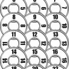 Round Size Divider Hangrail Womens Variety 0-28 Pack White Black Retail Clothing